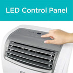 14,000 BTU Portable Air Conditioner with Heat and Remote Control, White