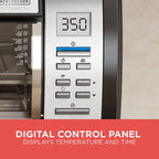 BLACK DECKER SpaceMaker Under Counter Toaster Oven, Digital Controls, Black/Stainless Steel, Fits 9�测�� Pizza or 4 Slices