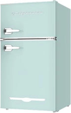 Frigidaire Retro Mini Fridge with Freezer & Side Bottle Opener-Small 2 Door Refrigerator for Office Bar or College Dorm Room-3.1 Cu Ft – 19”"D x 20.5" W x 33.5" H