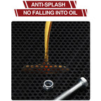 17 Gal Electric Oil Drain with 110V Pump & 8 Ft Hose,Low Profile & T Folding Handle Oil Drain Cart for Truck Cars SUVs