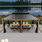 18 Ft. W x 12 Ft. D Metal Patio Gazebo