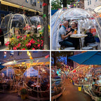 Bubble Tent Pop Up Gazebo, 8-10 Person Igloo Dome Garden Patio Canopy Shelter