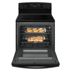 4.8 cu. ft. Electric Range in Stainless Steel Black