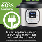 Instant Pot Duo 6 Qt Electric Pressure Cooker 7 In 1 with Easy Release Steam Switch
