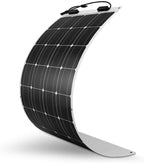 160 Watt 12 Volt Extremely Flexible Monocrystalline Solar Panel �� Ultra Lightweight, Ultra Thin, Up to 248 Degree Arc, for RV, Boats, Roofs, Uneven Surfaces
