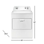 Whirlpool 7.0 cu. ft. Electric Dryer, AutoDryTM System, Wrinkle ShieldTM, White