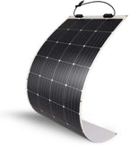 160 Watt 12 Volt Extremely Flexible Monocrystalline Solar Panel �� Ultra Lightweight, Ultra Thin, Up to 248 Degree Arc, for RV, Boats, Roofs, Uneven Surfaces
