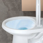 21Toilet, Elongated Toilets for Bathrooms, Two-Piece Toilet with Soft Close Seat, 1.28 Siphonic Flush Toilet with Universal Height ADA Cotton White