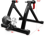 Bike Trainer Stand Indoor Riding - Sportneer Magnetic Stationary Bicycle Exercise Stand with Noise Reduction Wheel, 6 Resistance Adjustable