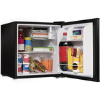 1.7-Cu. Ft. Single-Door Mini Refrigerator with Half-Width Chiller Compartment Black