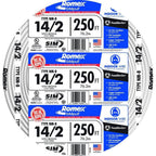 Southwire 250 ft. 142 Solid Romex SIMpull CU NM-B WG Wire 28827455