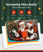 Liene 4�6 Photo Printer with Wi-Fi, 100 Sheets, Thermal-Dye Sublimation, for iPhone & Android