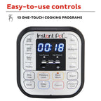 Instant Pot Duo 6 Qt Electric Pressure Cooker 7 In 1 with Easy Release Steam Switch
