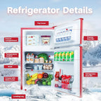 Compact Refrigerator with Freezer F6893