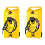 14 Gal Diesel Fuel Tank Container Pump, 2 Pack, Yellow