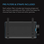 AC Infinity Air Carbon Filter 12" with Premium Australian Virgin Charcoal, for Inline Duct Fan