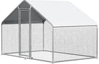 Chicken Coop Large Metal Chicken House/Pen for 6/10 Chickens Poultry Cage