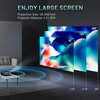 Mini Bluetooth Projector, CLOKOWE 9600L 1080P HD 5G WiFi Projector, Support 4K & Zoom, Portable Movie Projector with Dolby Audio