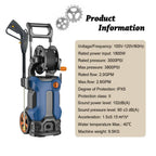 3800PSI 2.8GPM Electric Pressure Washer High Power Cleaner,Water Sprayer Machine