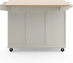 Homestyles Dolly Madison Mobile Kitchen Island Cart, Drop Leaf Breakfast Bar