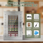 Commercial Food Dehydrator 16 Trays 1500W 70-190掳F Large