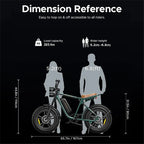 AKEZ Electric Bike for Adults - 1000W 28mph Moped Ebike with 48V 13A Removable Battery, Up to 94 Miles All Terrain Off Road E-Bike with 20*4.0" Fat Tire,Full Suspension,7-Speed UL Certified