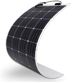 160 Watt 12 Volt Extremely Flexible Monocrystalline Solar Panel �� Ultra Lightweight, Ultra Thin, Up to 248 Degree Arc, for RV, Boats, Roofs, Uneven Surfaces