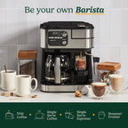 Coffeemaker 4-In-1 Coffee Center Barista Machine