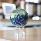 MOVA 4.5" Self-Rotating Globe Earth with Clouds, Light Powered
