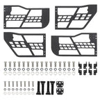 Off Road Safari Tubular Doors Compatible with 2018-2023 Wrangler JL 4 Door �� Set of 4 Fat Tube Half Doors for Adventure