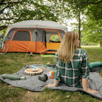 CORE Straight Wall Cabin Tents | 10 Person / 11 Person / 12 Person Large Multi Room Family Tents for Car Camping & Outdoor Adventures