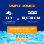 68% Calcium Hypochlorite Pool Shock for Swimming Pools - Chlorine Granules Swimming Pool Shock 50 lbs Bucket - Pool Chlorine for Inground and Above Ground Pool Treatment, Saltwater (50lbs)