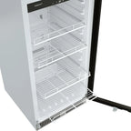 EdgeStar VBM101 22" Wide 10.1 Cu. Ft. Commercial Beverage Merchandiser – Stainless Steel, Temp Alarm, Reversible Door