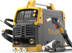 Aluminum alloy MIG welding machine, with pulse function, output power 250A, voltage 110V/220V, supports dual voltage mode, a multi-functional welding machine integrating 4 functions, can use with or without gas flux, MIG, elevated TIG, and manual arc