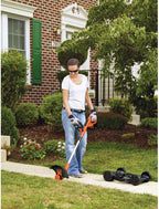 BLACK+DECKER Combination String Trimmer, Lawn Mower, and Edger, Cordless 3-in-1