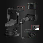 18V Cordless Car Polisher, 15mm Orbit 2000-4800 OPM Portable Buffer Polisher with 7 Variable Speed 2Pcs 4.0Ah Battery, 6 Sponge Pads,2 Wool Pad, Tool Bag for Car Polishing, Waxing