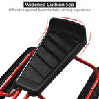 Snow Racer Sled, Ski Sled Slider Board with Twin Brakes